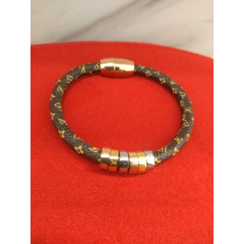 Gelang LV ring Magnet Kulit || OSD