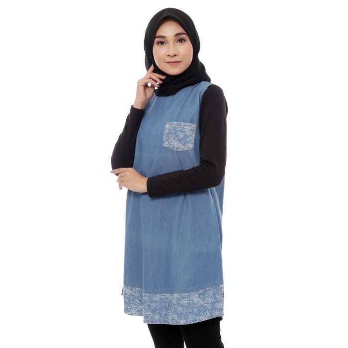ZAHRA SIGNATURE - Outer Denim Combi Batik