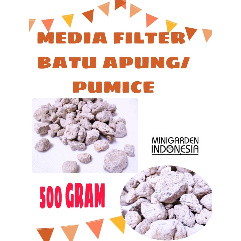 BATU APUNG ECER 500 GRAM media filter aquarium kolam aquascape media tanam pumice stone bonsai