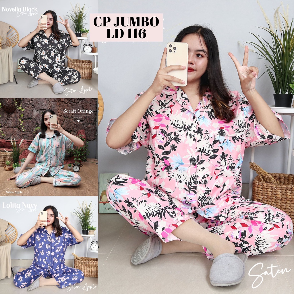 IZANY Piyama Celana Panjang Dewasa CP JUMBO / XXL LD 116 Motif
