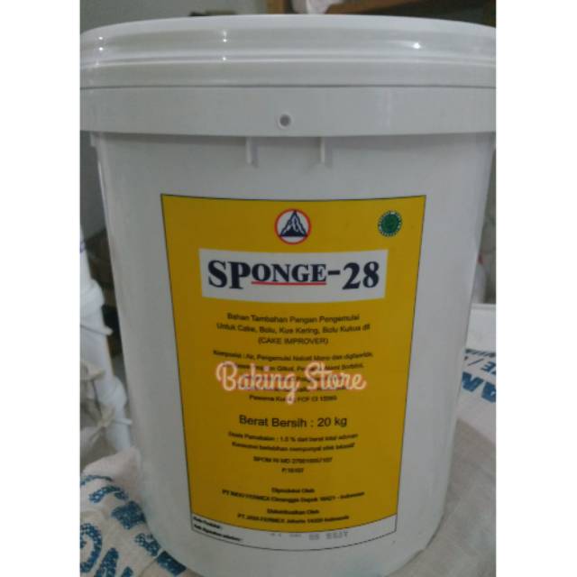 Pengembang - Cake Improver Sponge28 20kg - Gosend/Grab Only!!