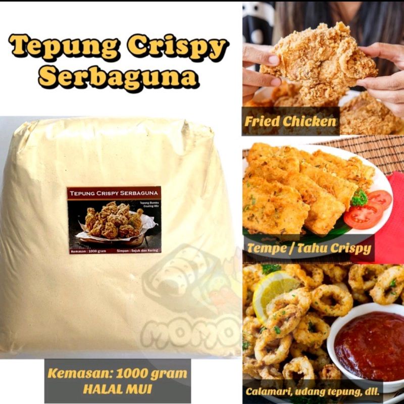 

Tepung Bumbu Serbaguna 1 kg/ Tepung Bumbu Ayam Goreng Crispy/ breader fried chicken/ Tepung Siap Pakai