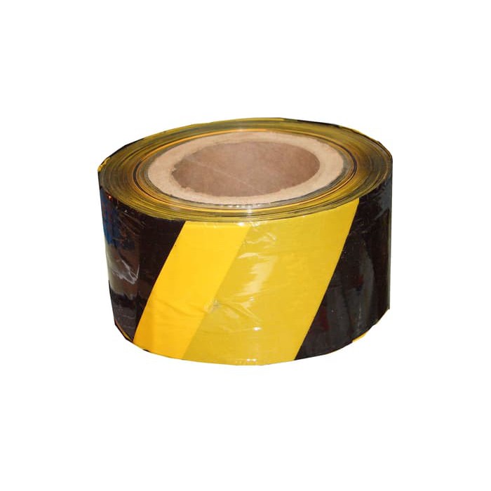 Police Line / Safety Line / Hitam Kuning Barricade Line - Merah