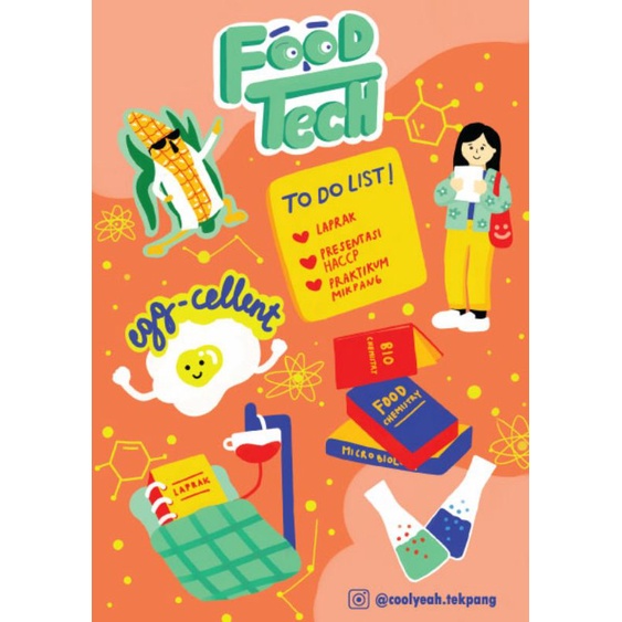 

Set Sticker Kuliah Teknologi Pangan | Sticker Laptop, Kaca | coolyeah.tekpang