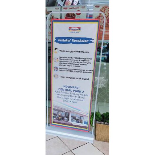 STANDING BANNER DOORFRAME CUSTOM