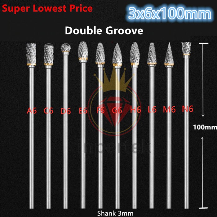 Cuner Set 10 Long Tuner 6mm Keras Tunner Cuner Long set Mata Bor Tuner - 1 ARAH