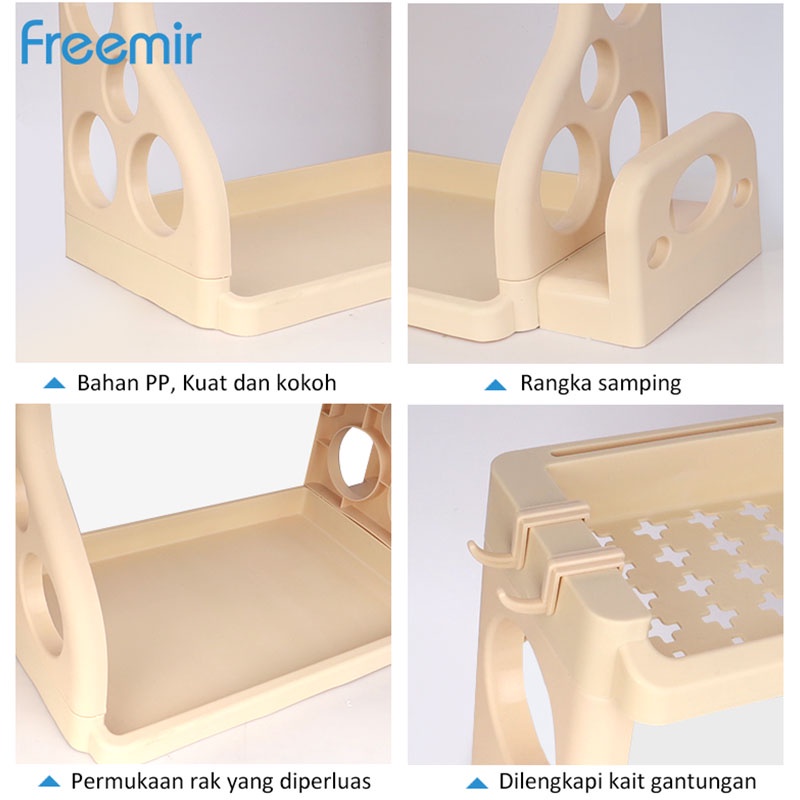 rak tempat bumbu dapur freemir 2 susun 2SRF-6501 (FR0208A06501)