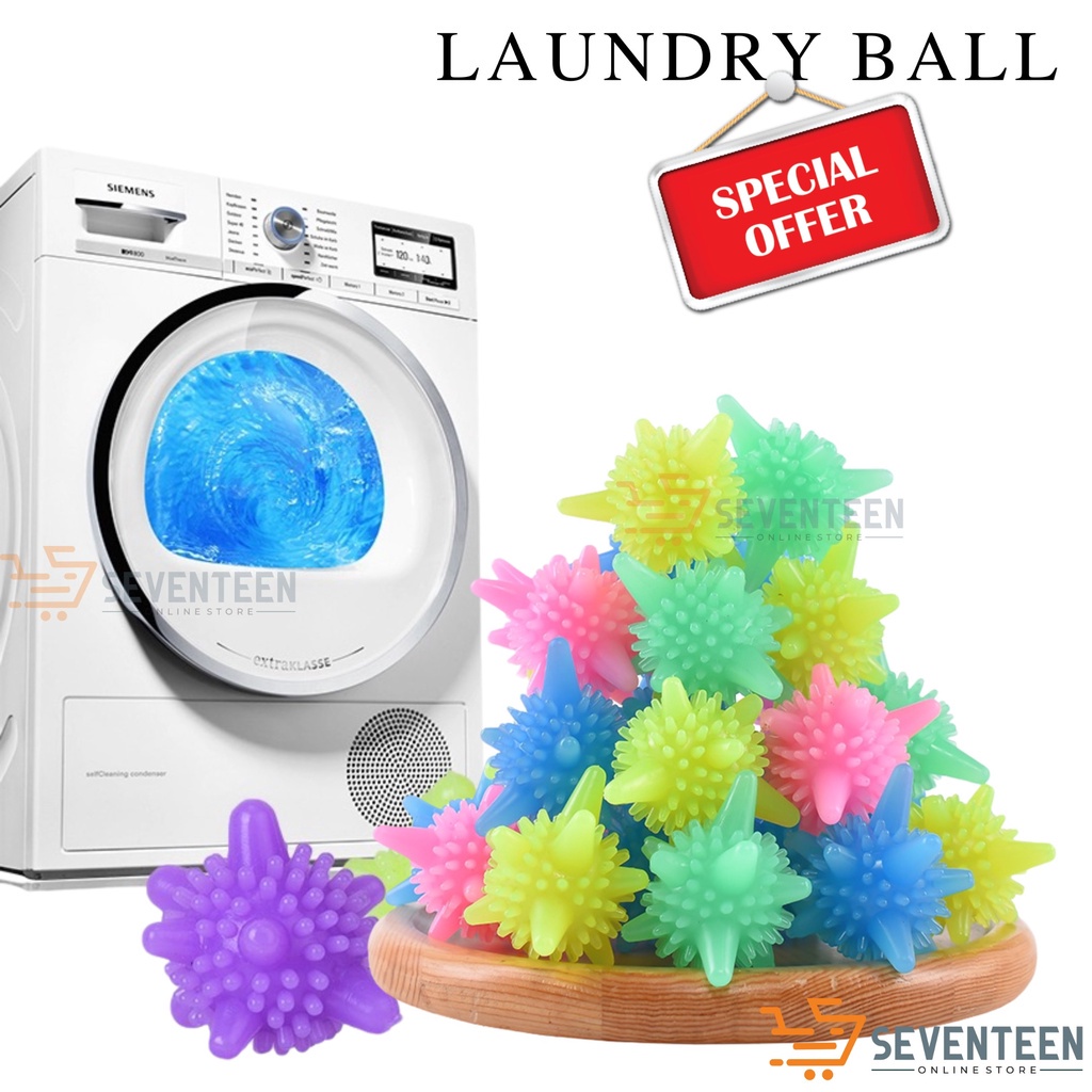 BOLA PEMBERSIH PAKAIAN LAUNDRY / BOLA KARET PEMBERSIH CUCIAN ANTI WINDING CLOTHES WASH BOLA LAUNDRY