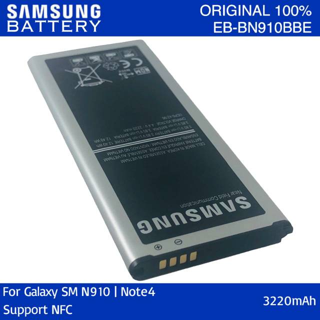 Battery Batre Baterai Samsung Galaxy Note 4 N910 Kode EB-BN910BBE Original