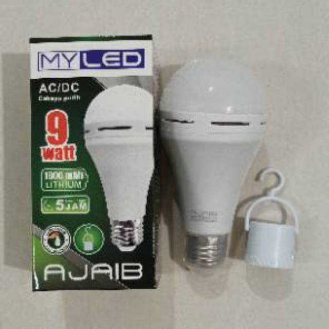 MYLED Lampu LED Emergency AC/DC 9 Watt