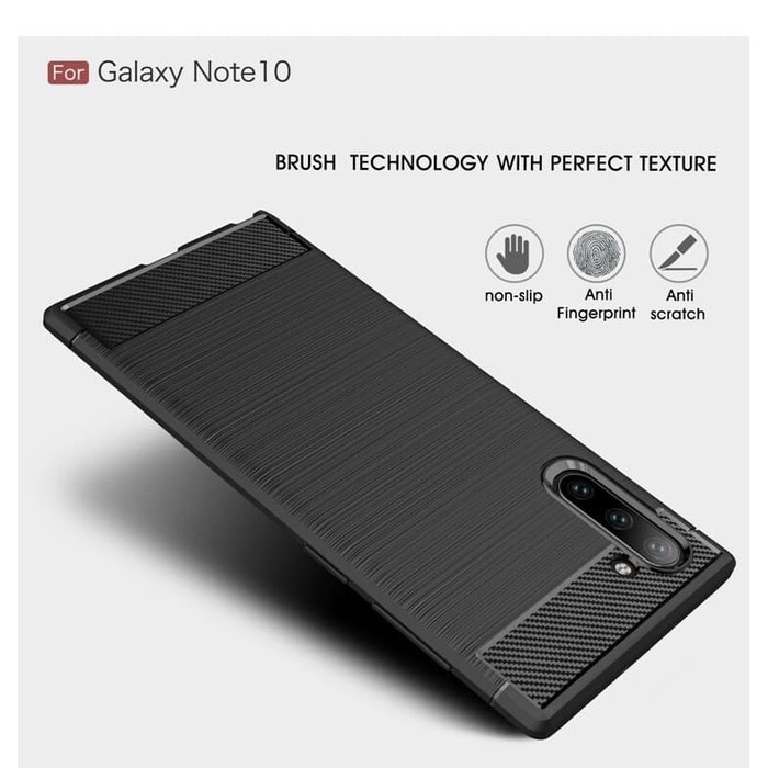 SAMSUNG NOTE 20/NOTE 20 ULTRA/NOTE 10/NOTE 10 PRO 10+/NOTE 9/NOTE 8 CASE SOFTCASE IPAKY BLACK CARBON