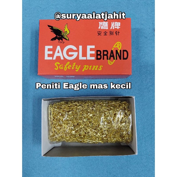 Peniti kecil Eagle/Seagul Mas dan Nekel =Rp.28.000/1kotak