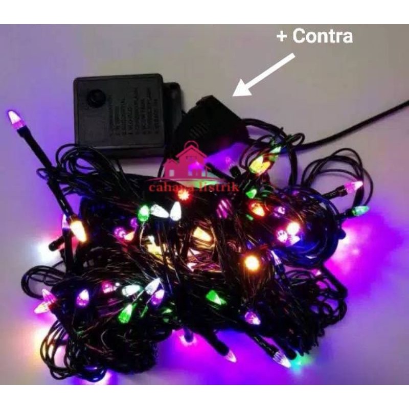 LAMPU TUMBLR / LAMPU NATAL LED / TUMBLR LIGHT / TUMBLR LED 8WARNA LANCIP / ROKET / KABEL HITAM