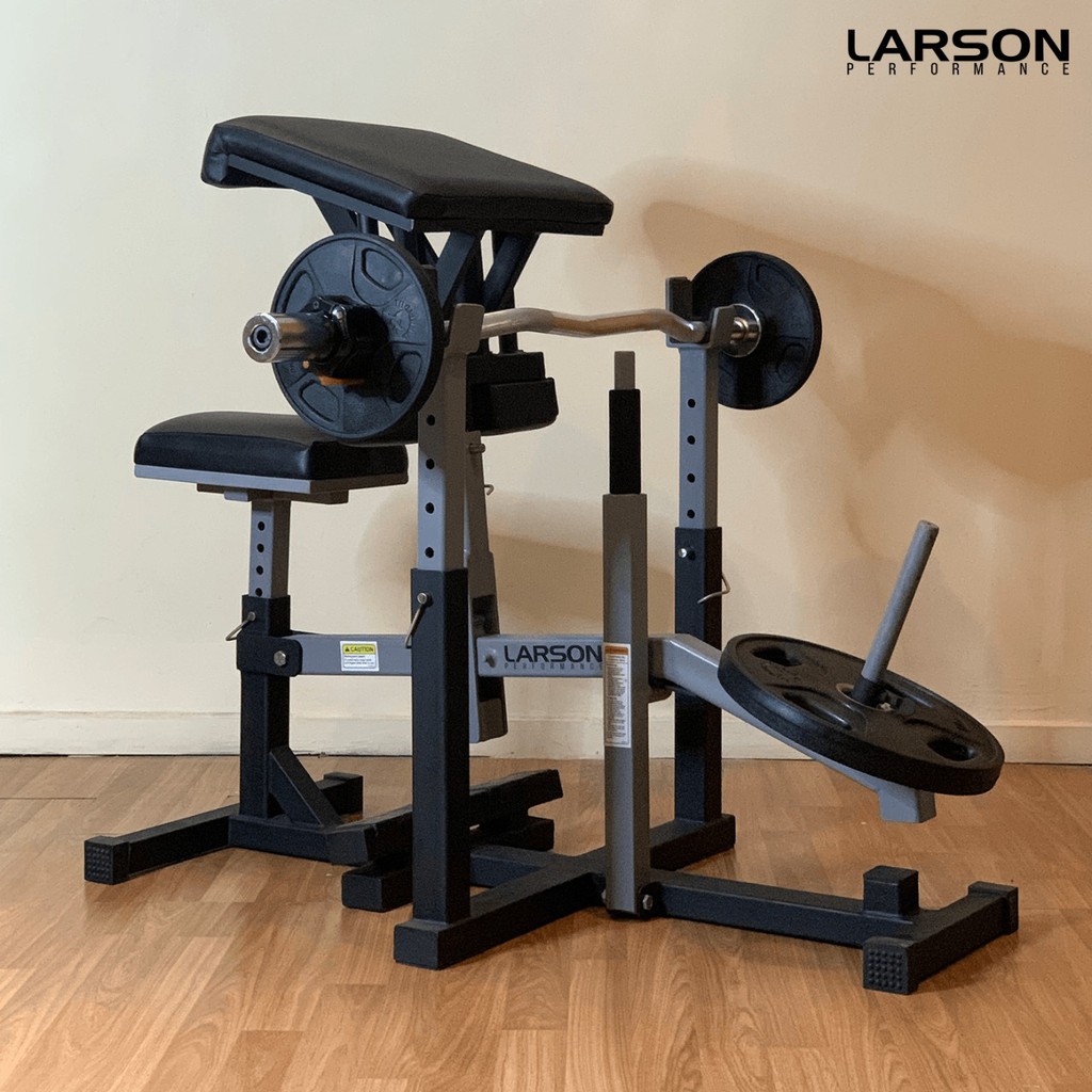 Leg Press Hack Squat +Calf Raise+ Preacher Curl Larson Performance