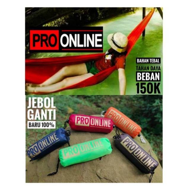 Hammock / Tempat Tidur Gantung / Ayunan Pohon Camping / hamock camping outdoor