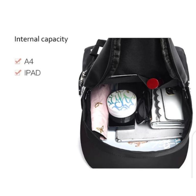 Tas Ransel Backpack Fashion Tas Sekolah Pria Wanita Murah Promo