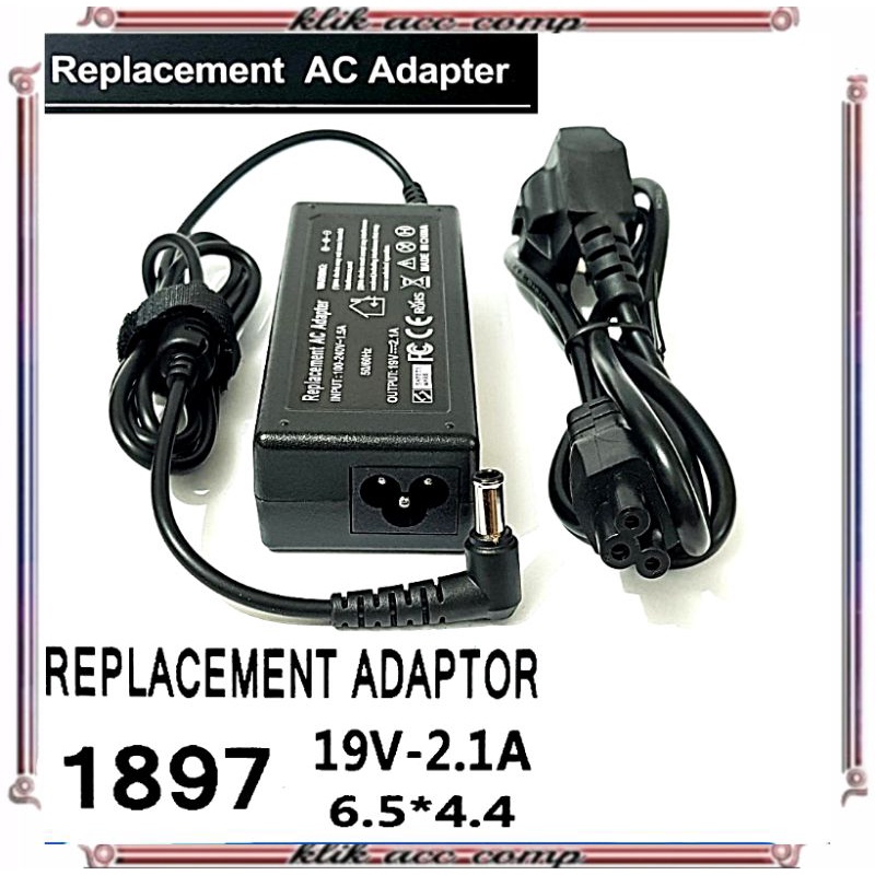 Adaptor Charger Untuk TV Monitor LG 19V 2.1A 40W - (1897) / Free Kabel Power