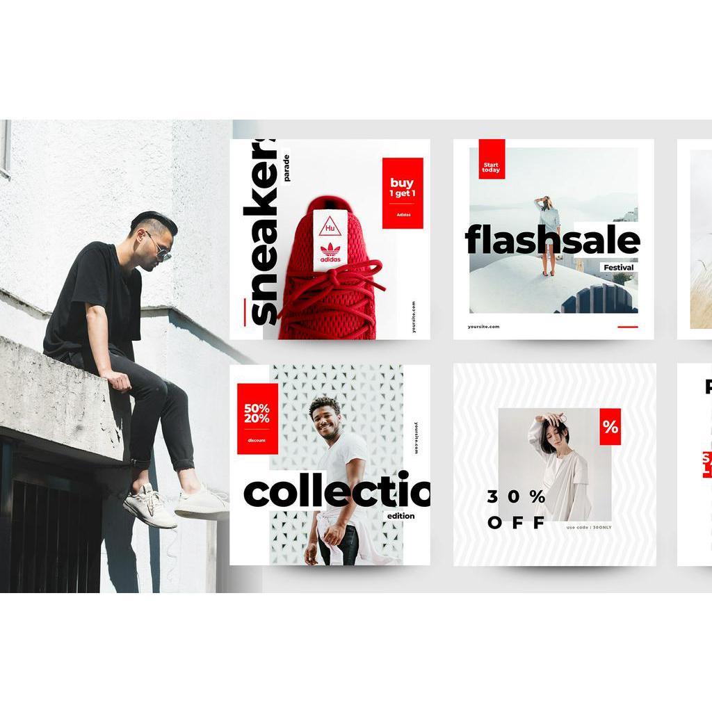 The Red Instagram Pack - Photoshop