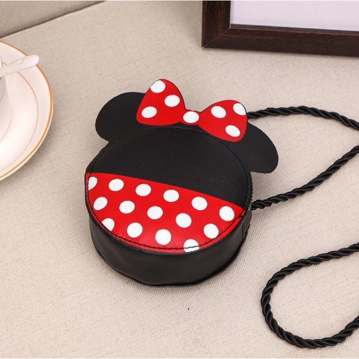 SISY Tas Selempang Bahu Mickey Mini Bulat Slingbag Wanita Remaja Cute Korean Style By Chikoisme NR