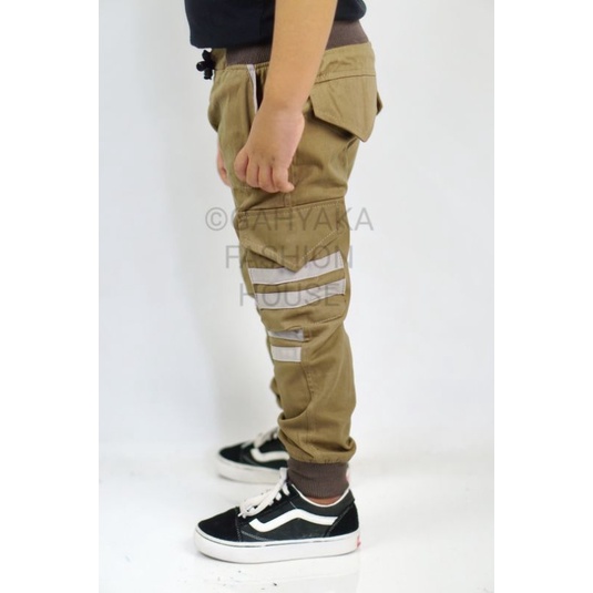 NEW CELANA ANAK JOGGER LIST BAHAN KATUN MELAR ADEM HALUS DAN TEBAL