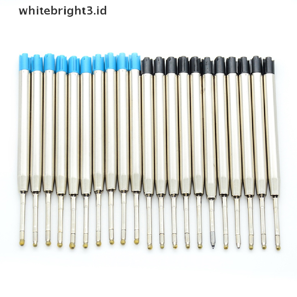 (whitebright3.id) 10pcs Pulpen Tinta Biru parker Standar 1.0mm