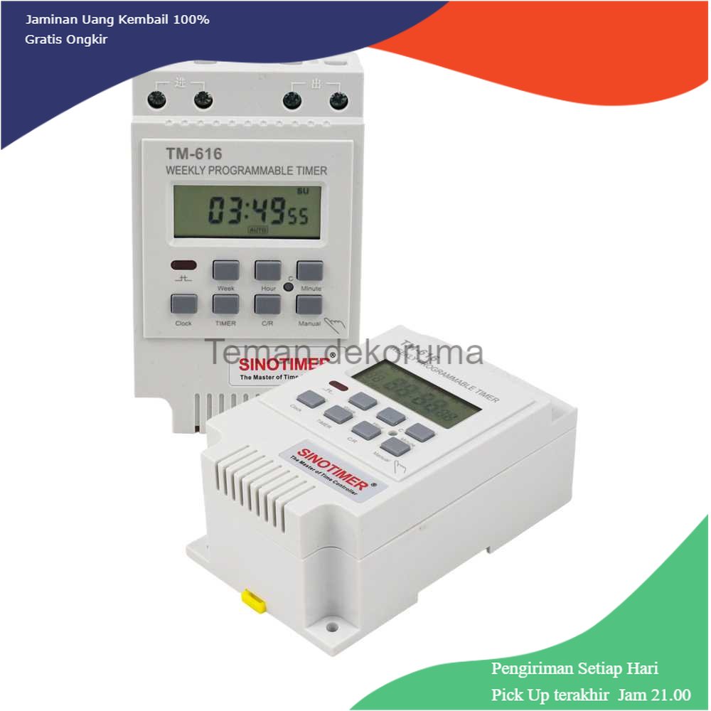 TD - SKT SINOTIMER Power Timer Programmable Time Switch Relay 220 V 30 A TM616W