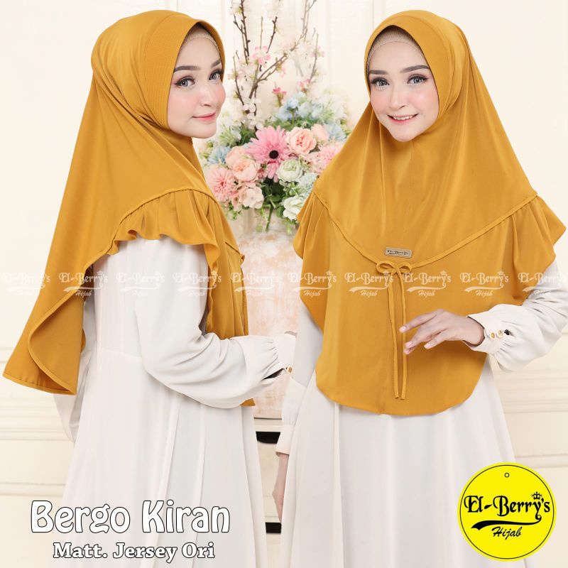 Hijab Bergo El bErrys Kiran Matt Jersey Ori
