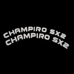 Stiker Ban Tulisan ban Champiro sx2