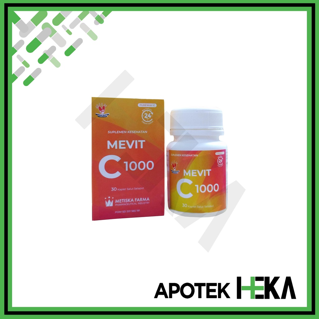 Mevit C 1000 Botol isi 30 - Suplemen Kesehatan Vitamin C Pureway