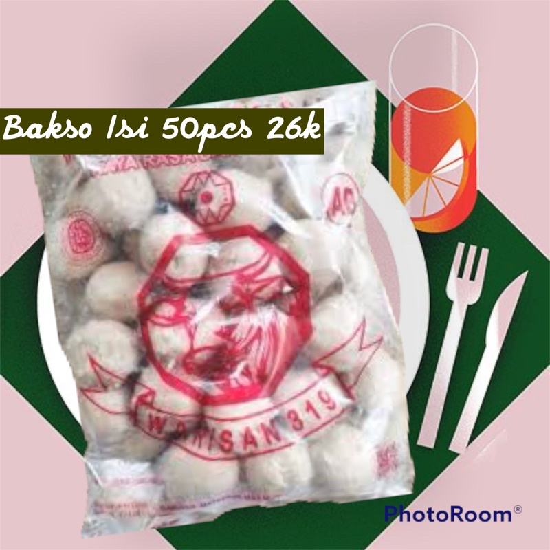 

FROZEN FOOD BAKSO URAT BASO REBUS ISI 50pcs BAKSO MENTAH BAKSO OLAHAN