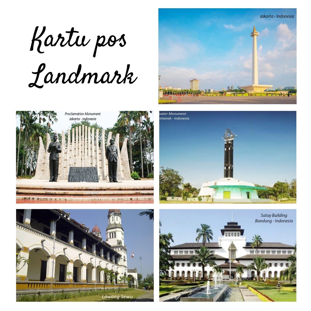 

MC- Kartu pos kartupos Landmark / Icon postcard