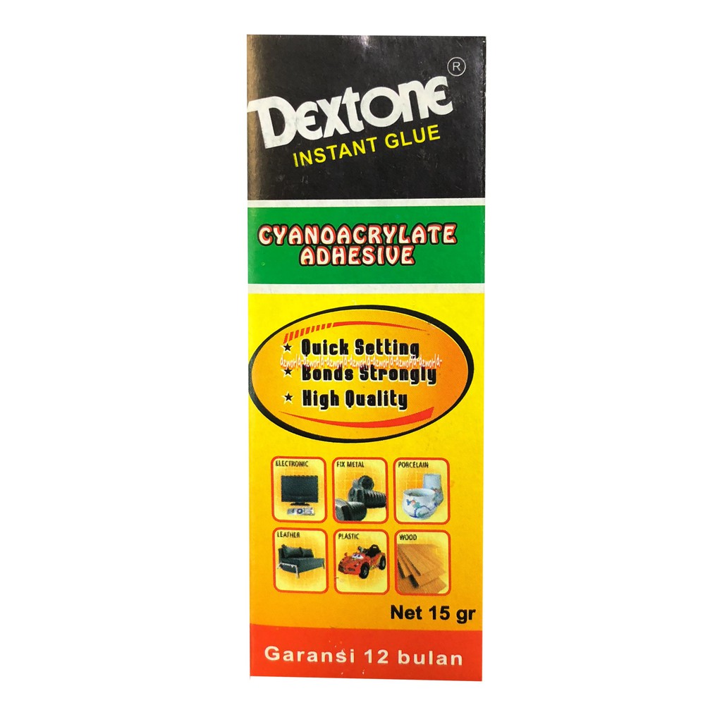 Dextone Instan Glue 15gr Lem Serbaguna Lem Multi fungsi Serbaguna Lem Besi Lem Kayu 15 gram Dekston Dex Tone