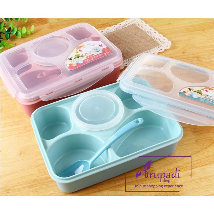 Promo Kami Lunch Box Microwave safe Kotak Makan microwave Bento Box Terbaik