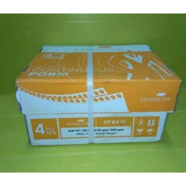 

Continous Form 9,5"x11" Rangkap 4 (K4 Warna) sinar dunia / paperline