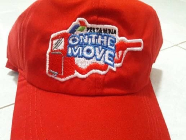 Topi SPBU Pertamina Pasti Pas dan On The Move