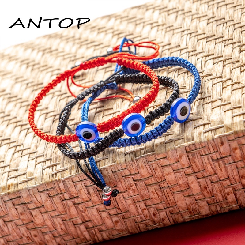 Gelang Tangan Adjustable Motif Mata Iblis Untuk Wanita  Fashion Accessories  ANTOP