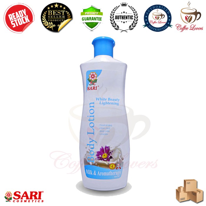 

SARI COSMETICS BODY LOTION MILK AROMATHERAPY WHITE BEAUTY LIGHTENING