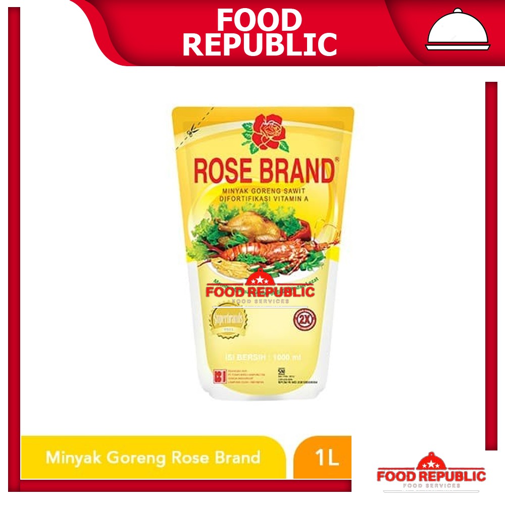 MINYAK GORENG ROSE BRAND 1 LTR SAWIT FRIED OIL ROSEBRAND POUCH HALAL