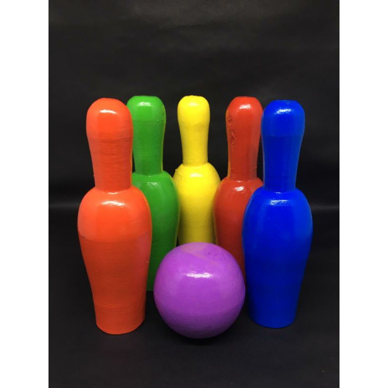Bola Bowling kayu