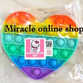 POP IT FIDGET PUSH UP POP ITS ROUND BUBBLE STRESS RELIEF BUBBLE SENSORY POP IT TERMURAH-POP IT LOVE