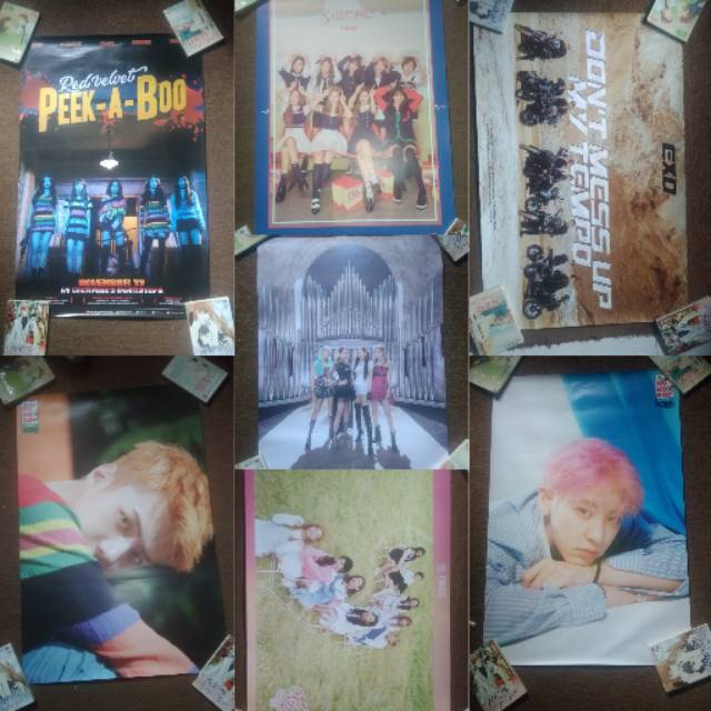 [POSTER OFFICIAL] EXO BLACKPINK RED VELVET TWICE (POSTER KPOP OFFICIAL)