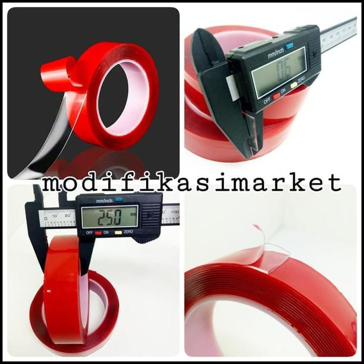 

Perekat 3M Double Tape 3M Clear Transparant Bening 2.5Cm Panjang 4.5M