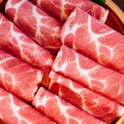 

MAKANAN BEKU / PORK LOIN KAPSIM SLICE 2MM YAKINIKU SHABU2 SUKIYAKI BBQ 500GR NON COD