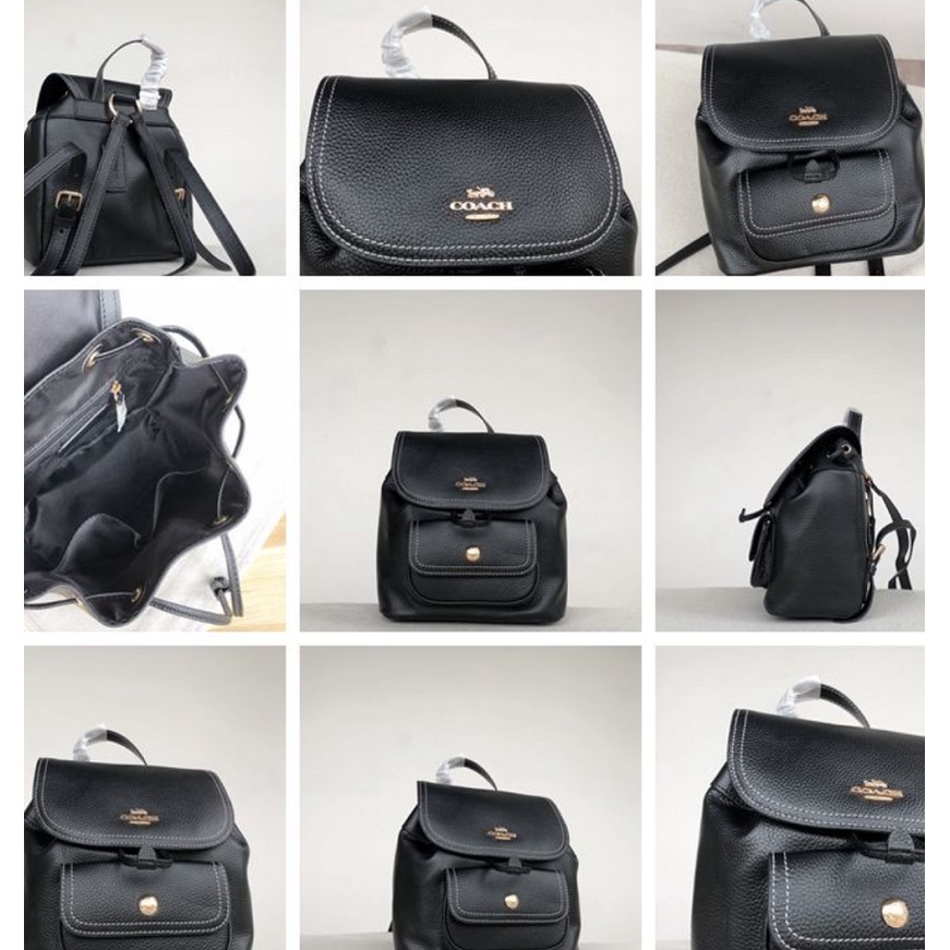 （grab）4121 coach cowhide material Pennie backpack 22  women backpack