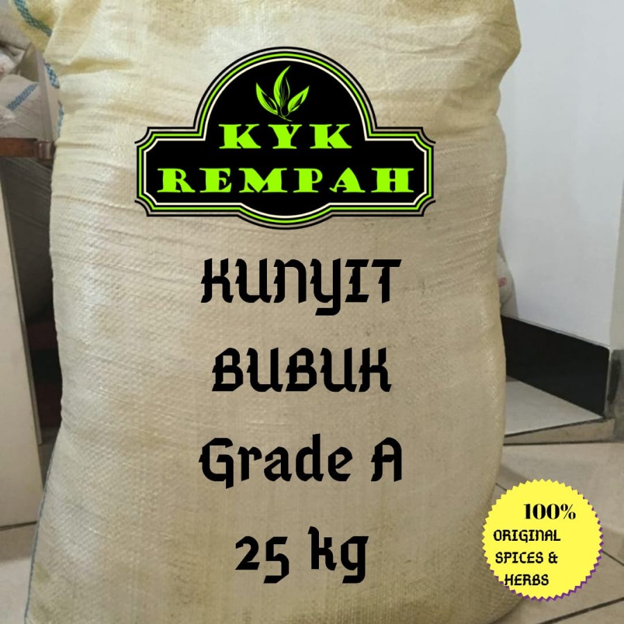 

KUNYIT GRADE A MURNI - GROSIR (25KG)