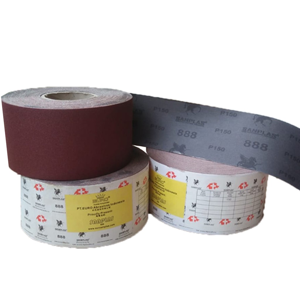 Amplas Roll / Gulung SANPLAS merk EURO Harga Per Roll