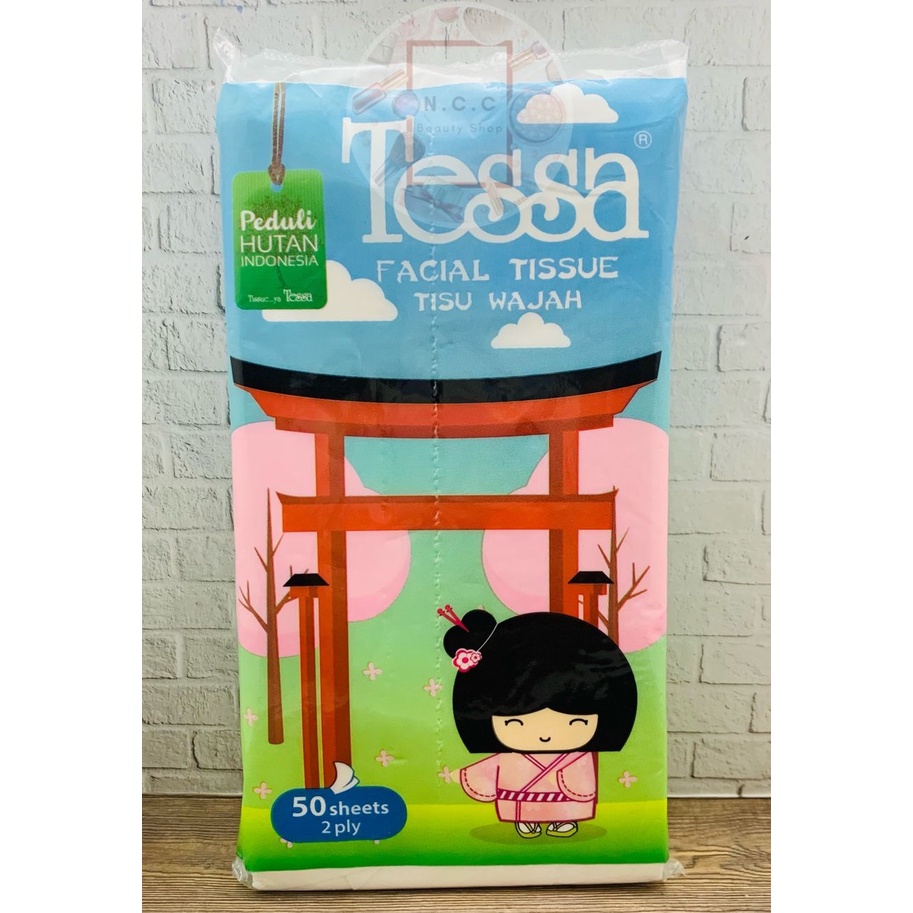 * NCC * Tessa Tisu Wajah Facial Tissue Tisue 50 Sheet 2 Ply