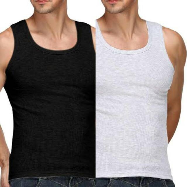 Rider Kaos Oblong Pria Tanpa Lengan - Hitam SR224B