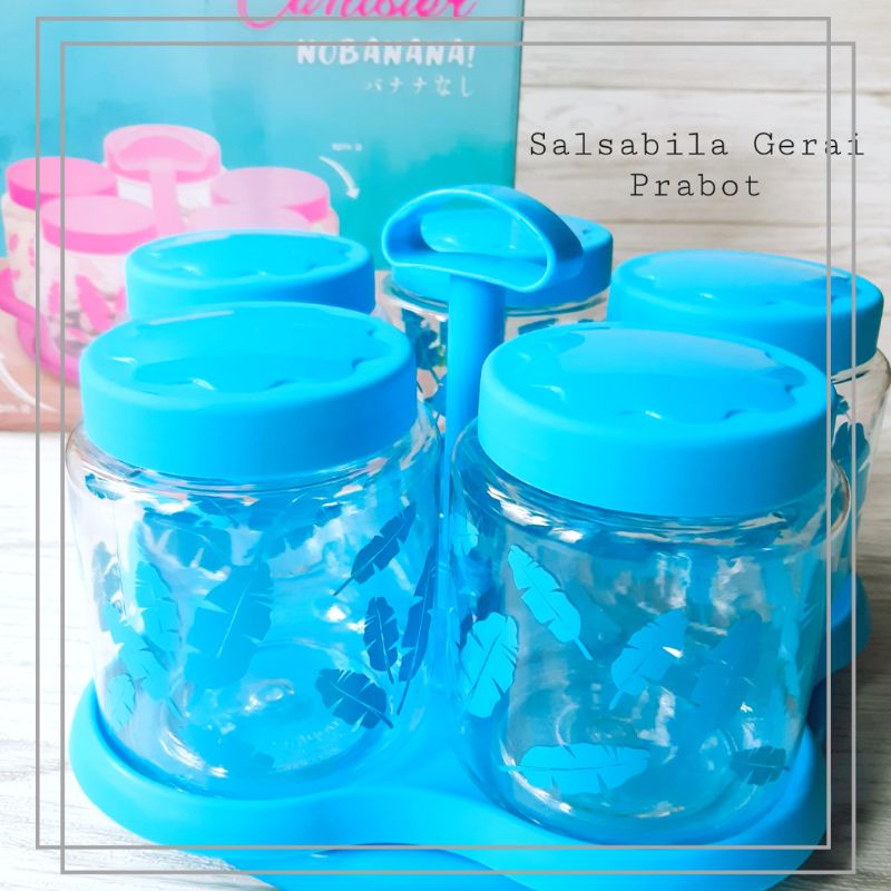 Dusdusan Toples Kue Set Technoplast Nobanana Spin Canister/wadah kue set/tempat kue set