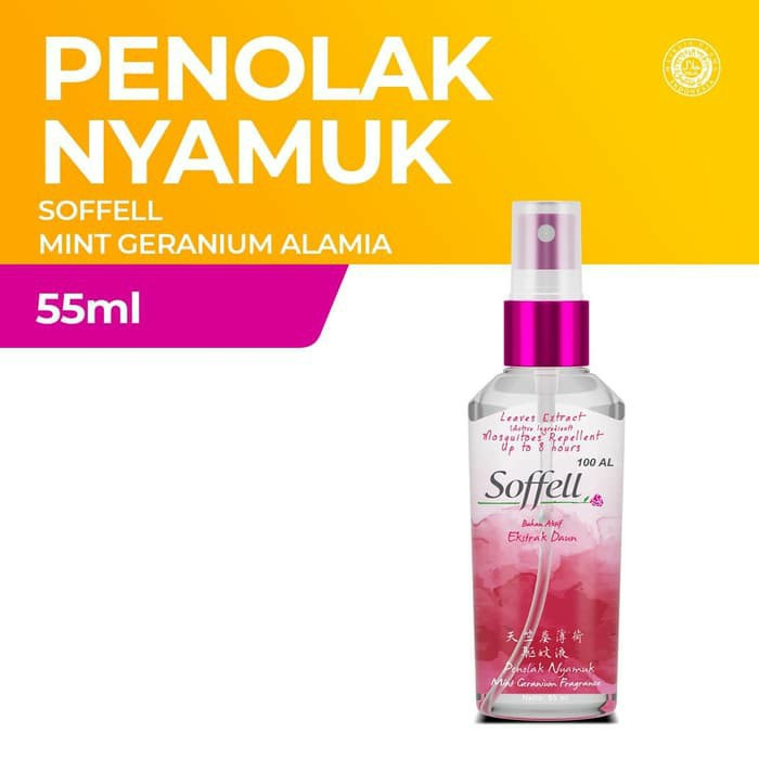 Soffell Mint Geranium Alamia Botol Spray 55 ml